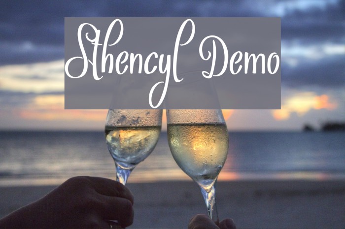 Sthencyl Demo Caratteri examples