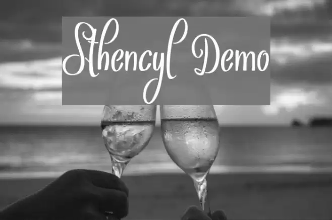 Sthencyl Demo Font examples