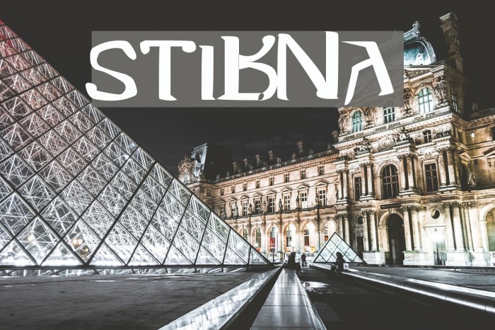 Stibna Font examples