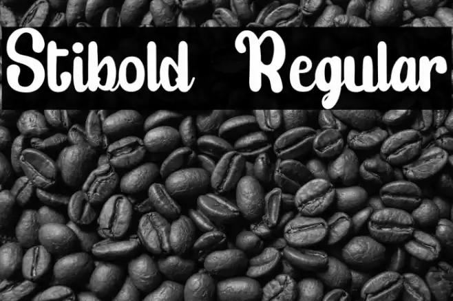 Stibold  Regular Font examples