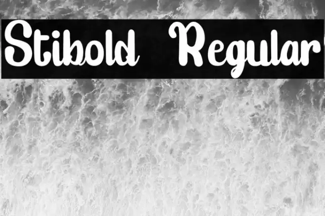 Stibold  Regular Font examples