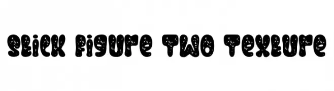 Stick Figure Two Texture  Frei Schriftart Herunterladen