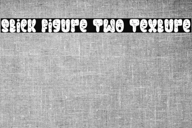 Stick Figure Two Texture Шрифта examples