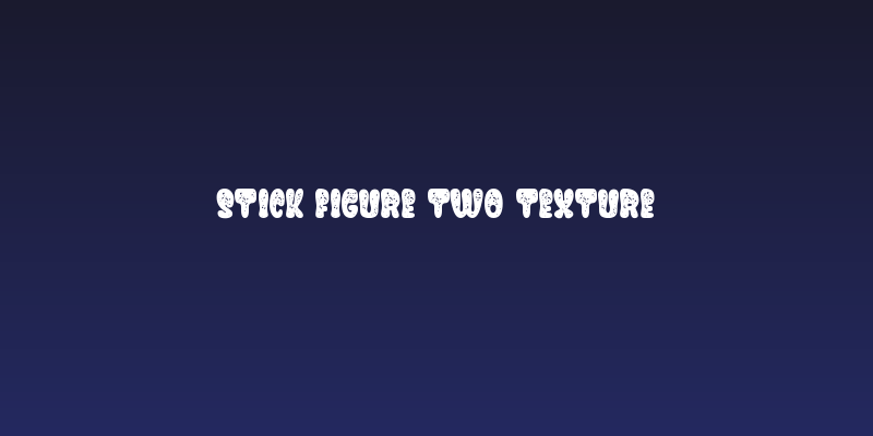 Stick Figure Two Texture Social Header