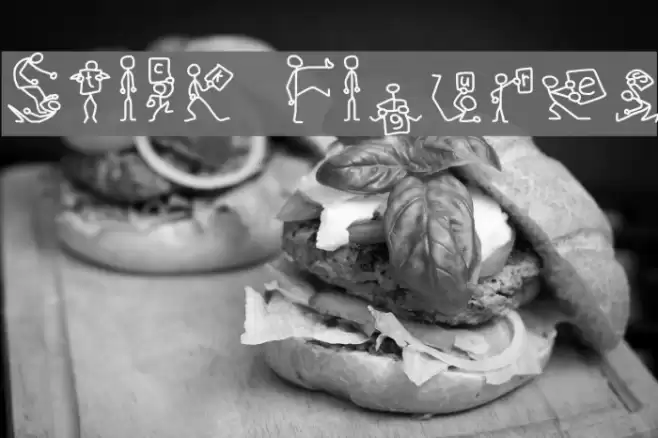 Stick Figures Font examples