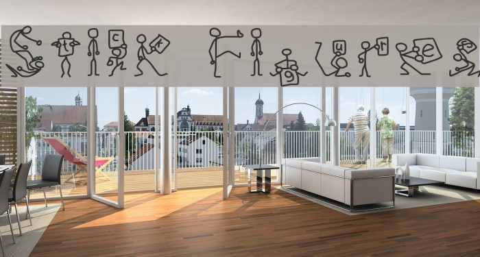 Stick Figures Schriftart examples