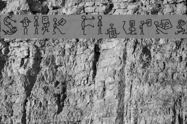 Stick Figures Font examples