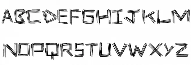 Stick Four Schriftart Groß