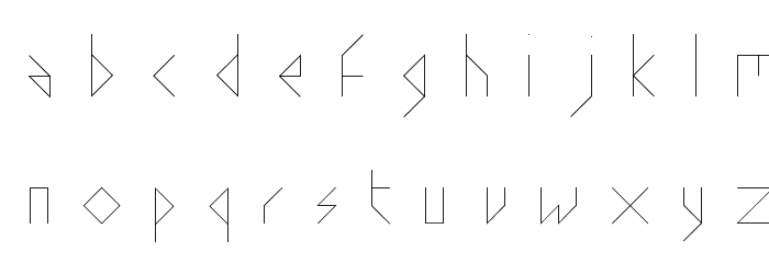 Stick Light Font LOWERCASE