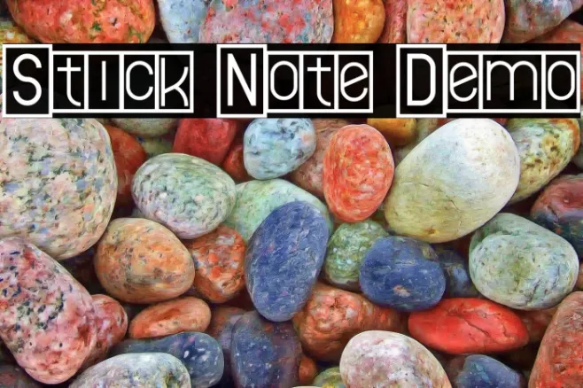 Stick Note Demo Example 2