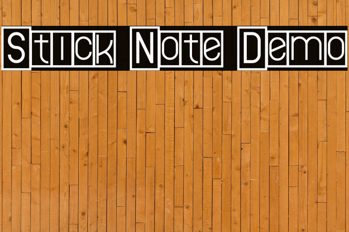 Stick Note Demo Example 3