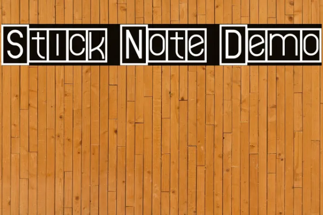Stick Note Demo Example 3