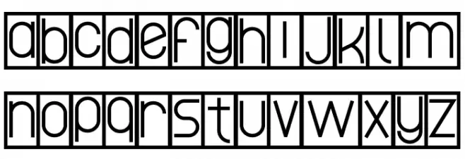 Stick Note Demo Font LOWERCASE