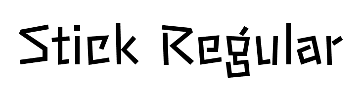 Stick Regular  les polices de caractères gratuit tlcharger