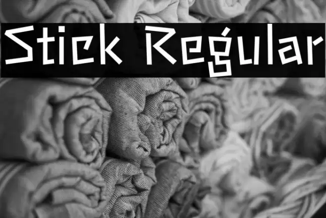 Stick Regular フォント examples