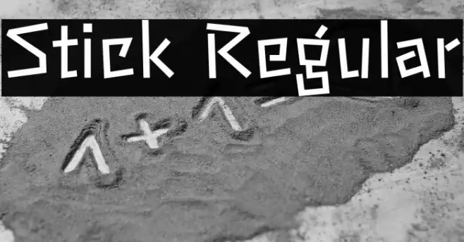 Stick Regular フォント examples