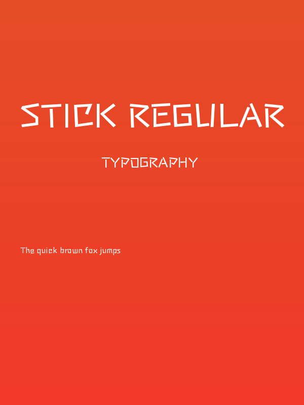 Stick Regular Poster