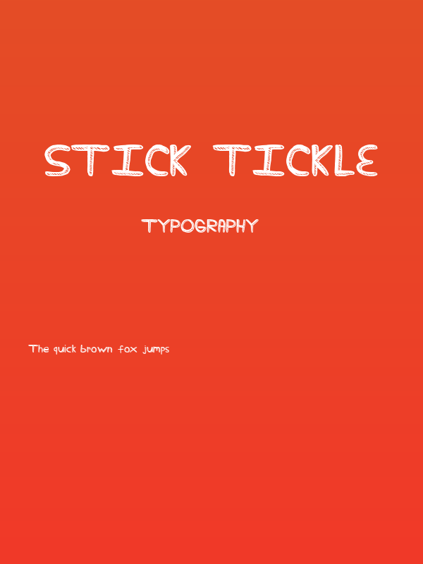 Stick Tickle Poster
