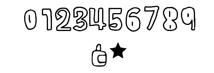 Stick with glue Regular Fonty Font OTHER CHARS