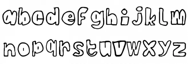 Stick with glue Regular Fonty Schriftart Groß