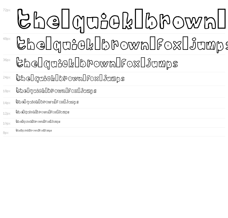 Stick with glue Regular Fonty Waterfall