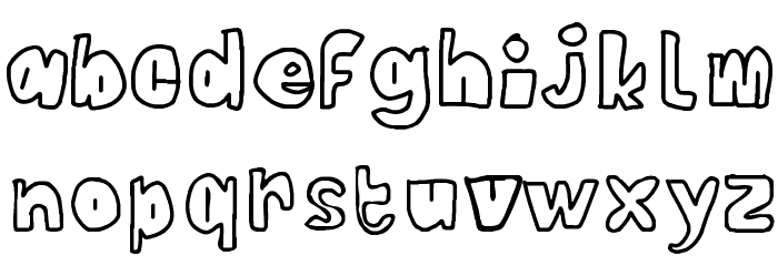 Stick with glue Regular Fonty Font LOWERCASE