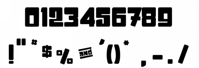 Stick&Kick_PersonalUseOnly Font OTHER CHARS