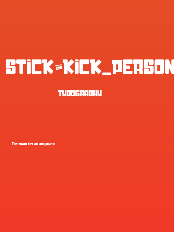 Stick&Kick_PersonalUseOnly Poster