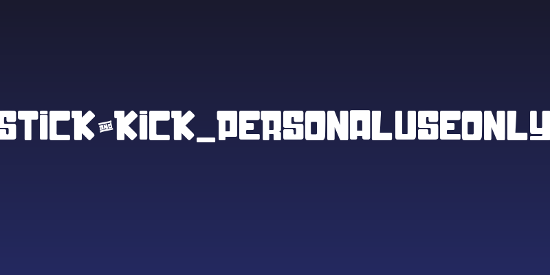 Stick&Kick_PersonalUseOnly Social Header