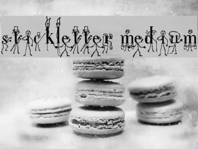 StickLetter Medium Font examples