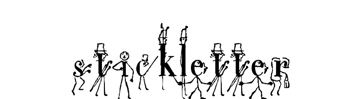 StickLetter  フリーフォントのダウンロード