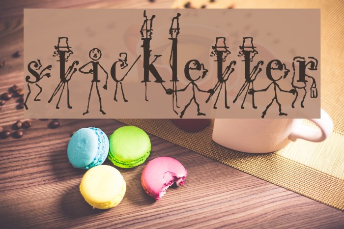 StickLetter Font examples