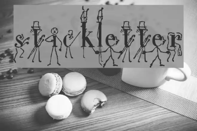 StickLetter Font examples