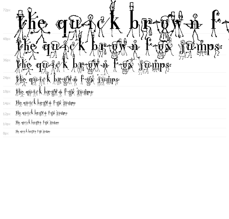 StickLetter Waterfall