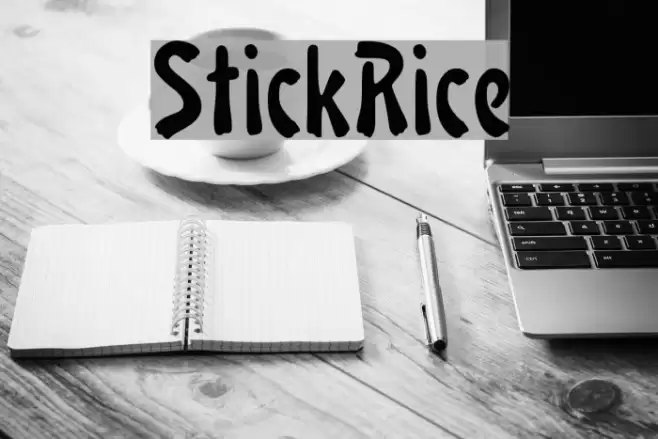 StickRice Font examples