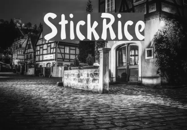 StickRice Font examples