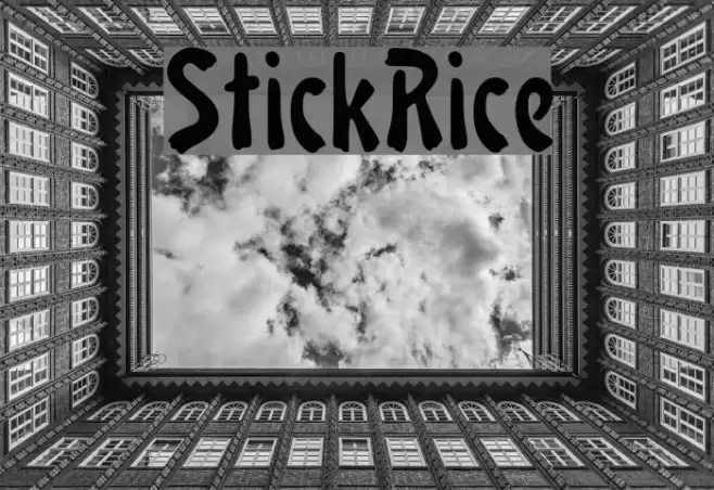 StickRice Font examples