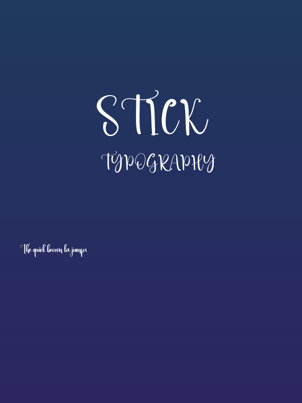 Stick Poster