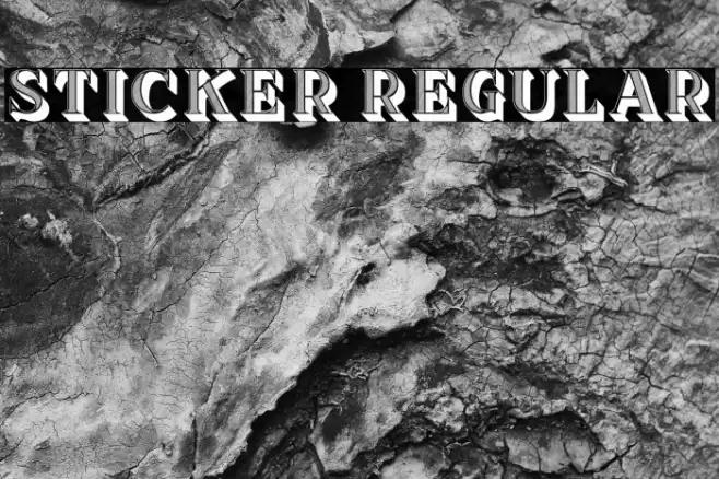 Sticker Regular Font examples