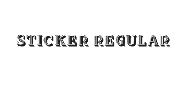 Sticker Regular Logo