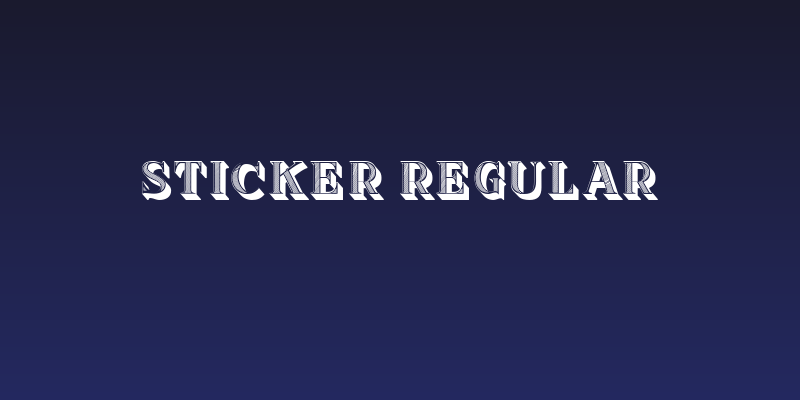 Sticker Regular Social Header