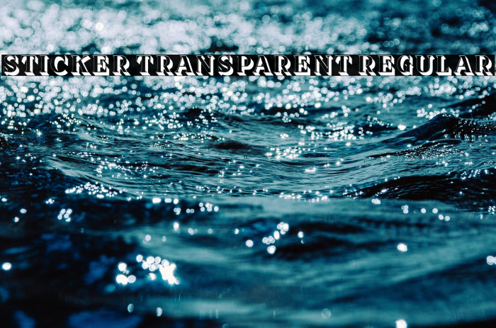 Sticker Transparent Regular Example 1
