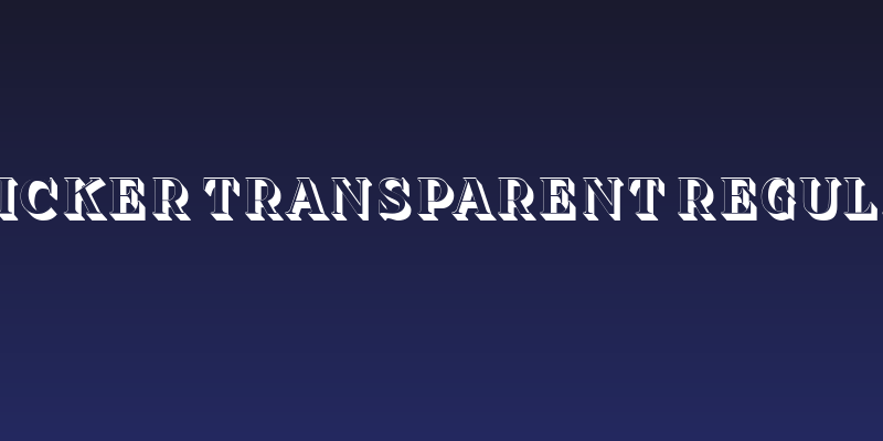 Sticker Transparent Regular Social Header