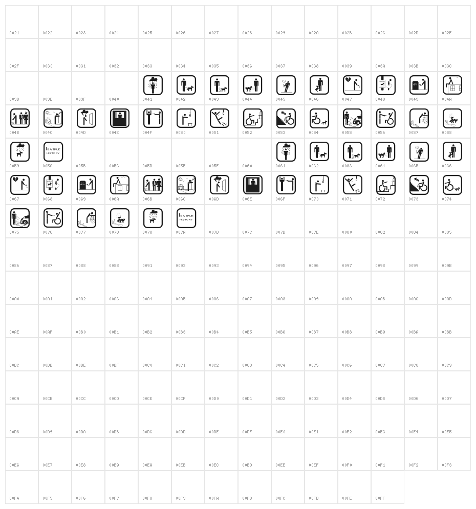 Stickerman bad times Character Map