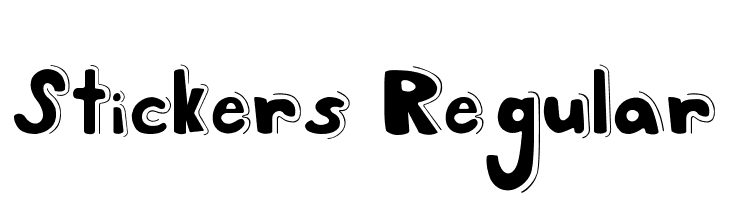 Stickers Regular  Free Fonts Download