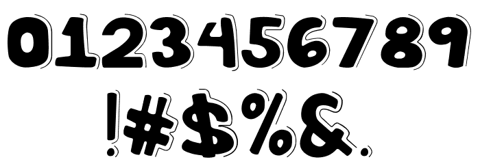 Stickers Regular Font OTHER CHARS