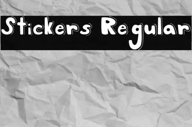 Stickers Regular Font examples