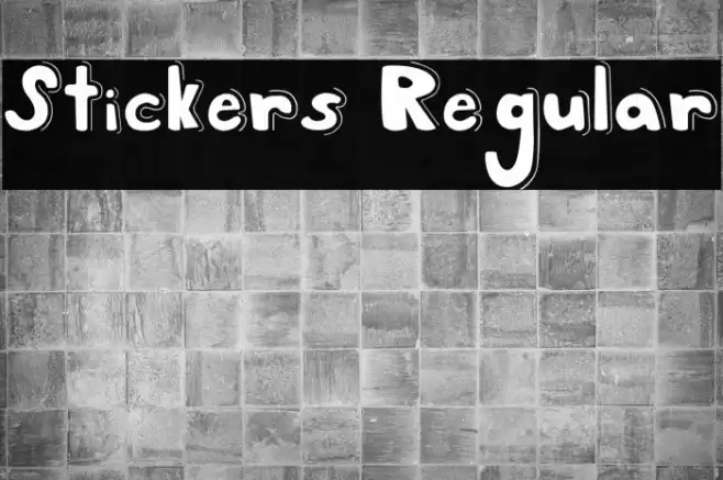 Stickers Regular Font examples