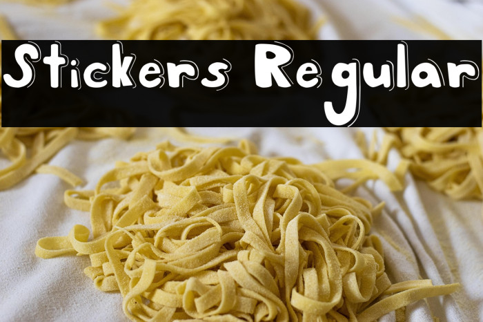 Stickers Regular Example 3