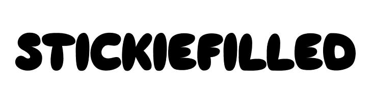 Stickie Filled  Fuentes Gratis Descargar